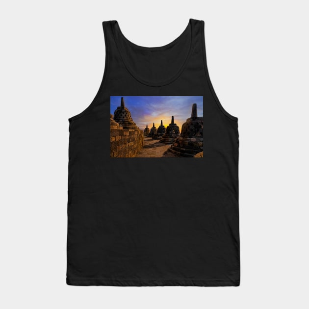 Borobudur Sunrise. Tank Top by bulljup